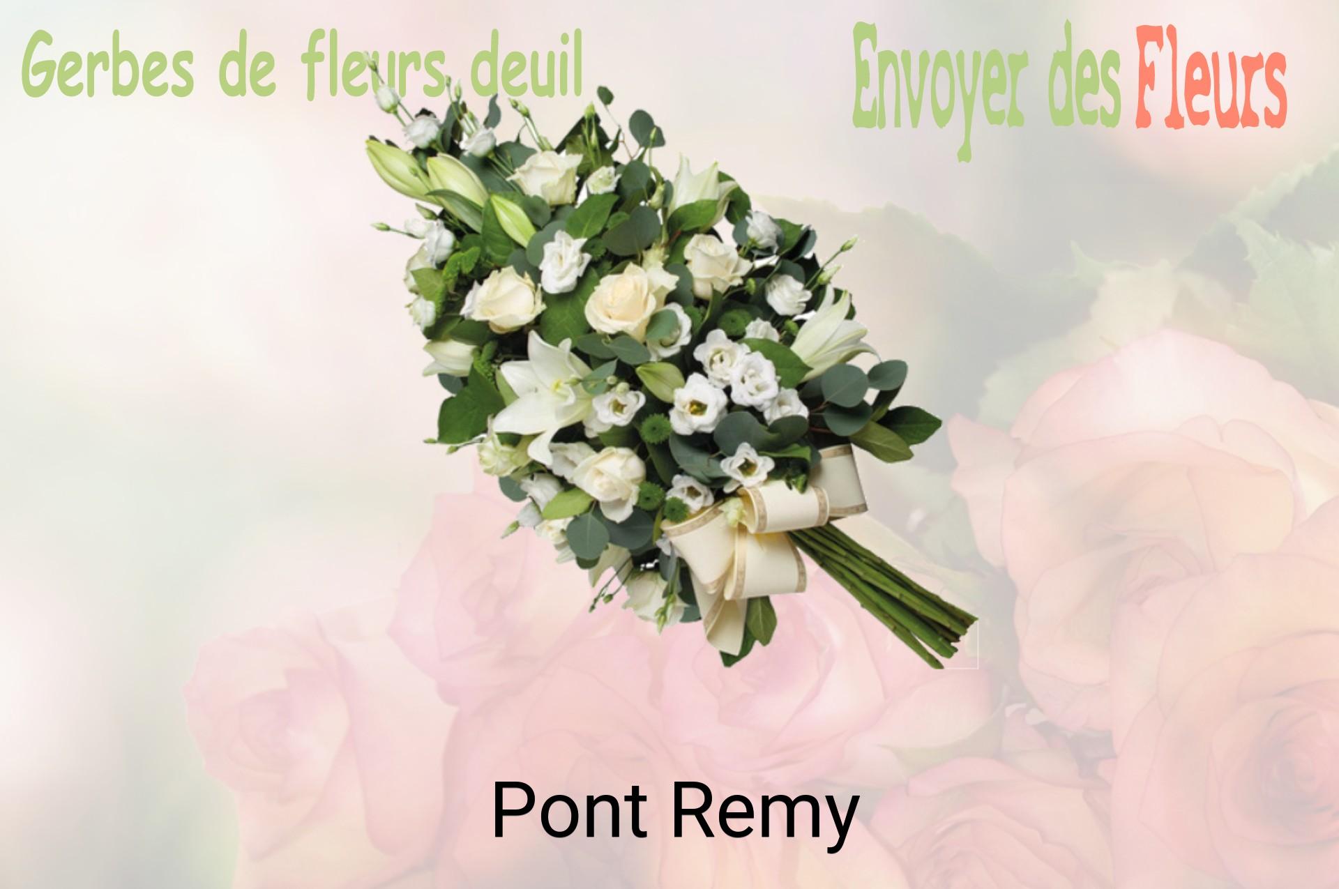 Gerbe de fleurs de deuil livrée à Pont-Remy